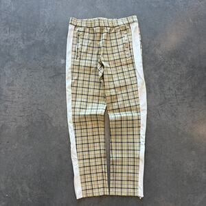 Vintage Y2k Tory Burch Plaid Yellow Women's Preppy Golf Pants Size Small